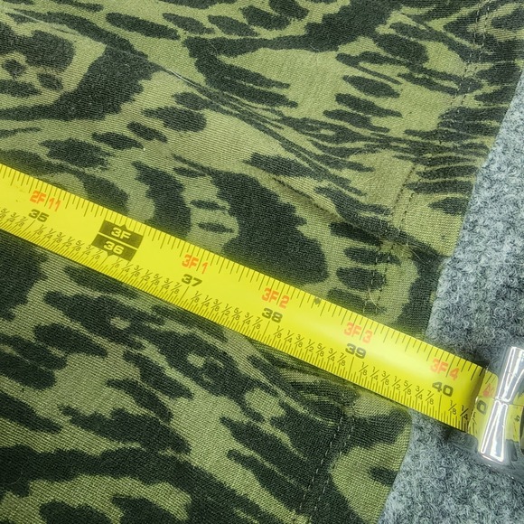 Vintage Y2K Mossimo Fold Over Waistband Maxi Skirt‎ Green Black Festival Boho - Picture 4 of 7